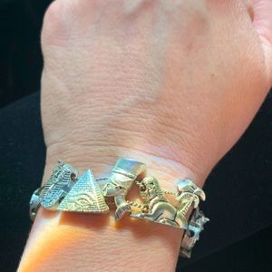 Egyptian Slider Charm Bracelet